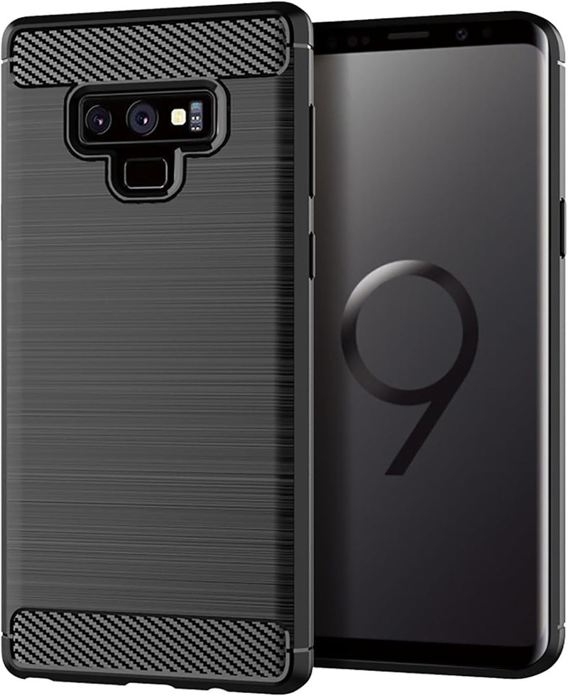 Aikcks for Samsung Galaxy Note9 Phone case, Shockproof, Scratch Resistant Carbon Fiber Jacket, Soft TPU, for Galaxy Note9 case (Black,) - Image 1